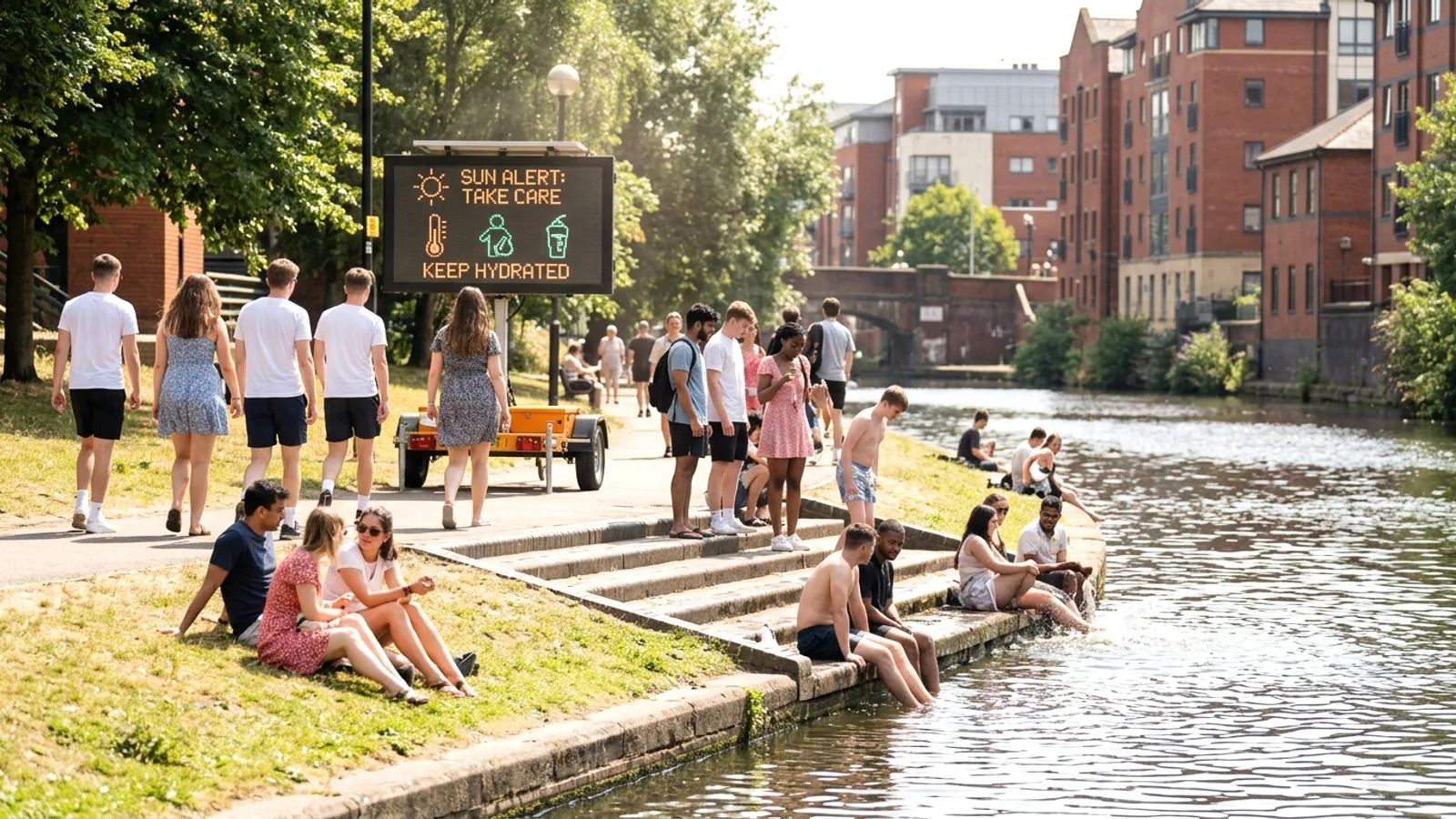 Anh đối mặt đợt nắng nóng thứ ba: Cảnh báo được ban hành, Birmingham dự kiến lên đến 33°C