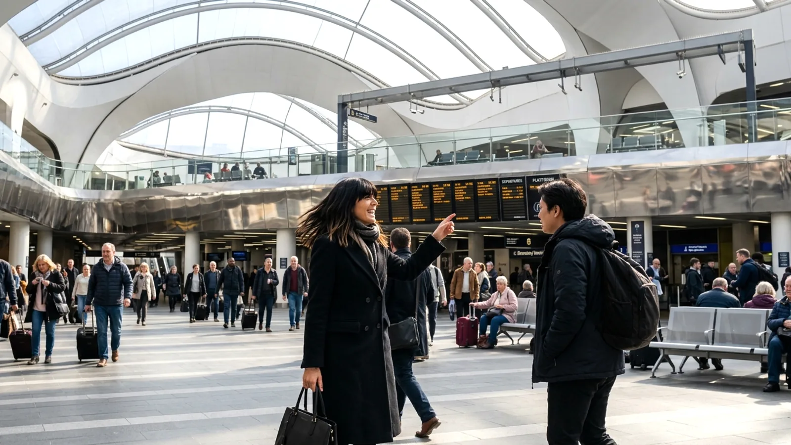 Claudia Winkleman khen ngợi ga New Street Birmingham là 'tốt nhất' khi đến thăm