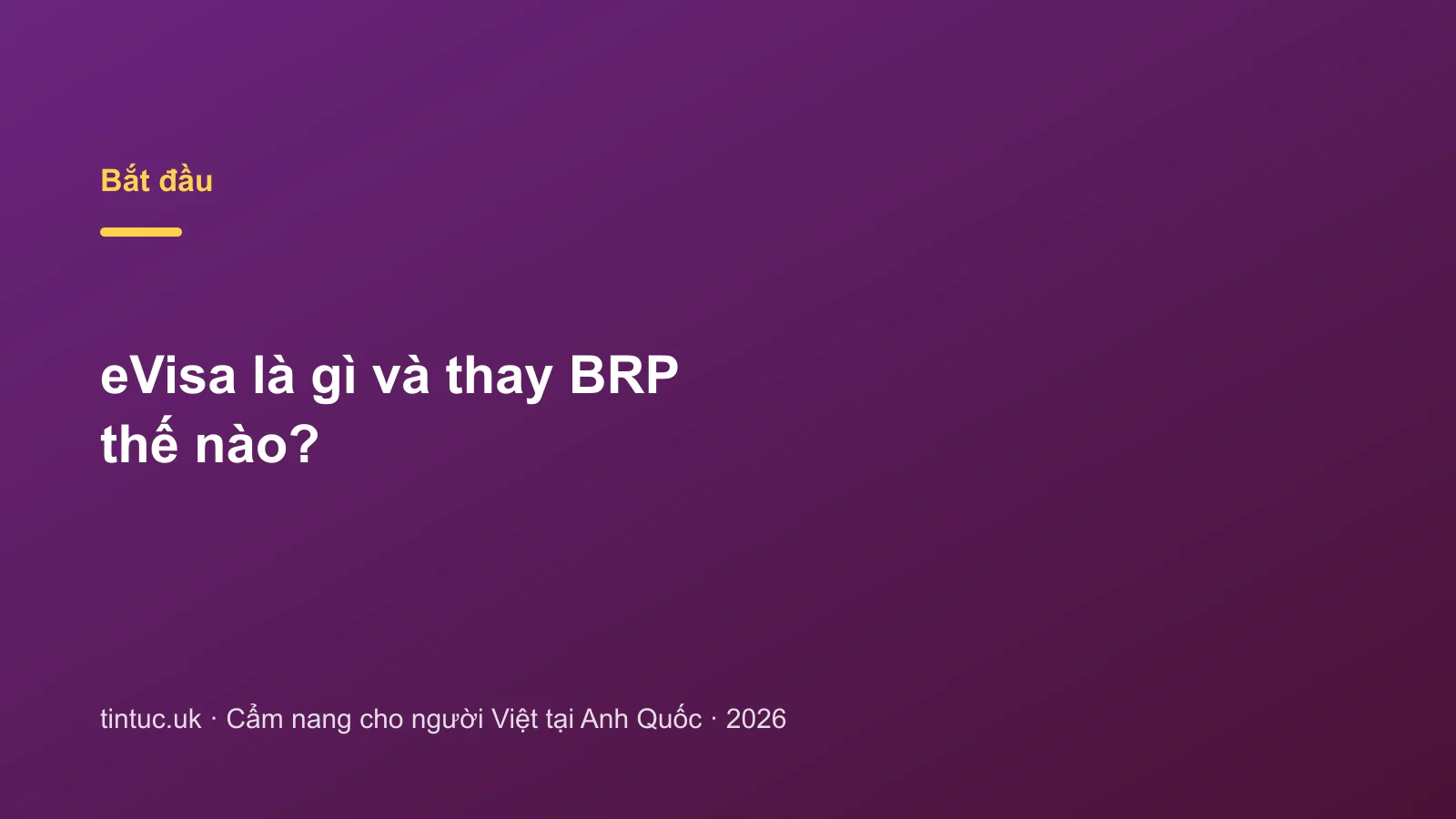 eVisa là gì và thay BRP thế nào?