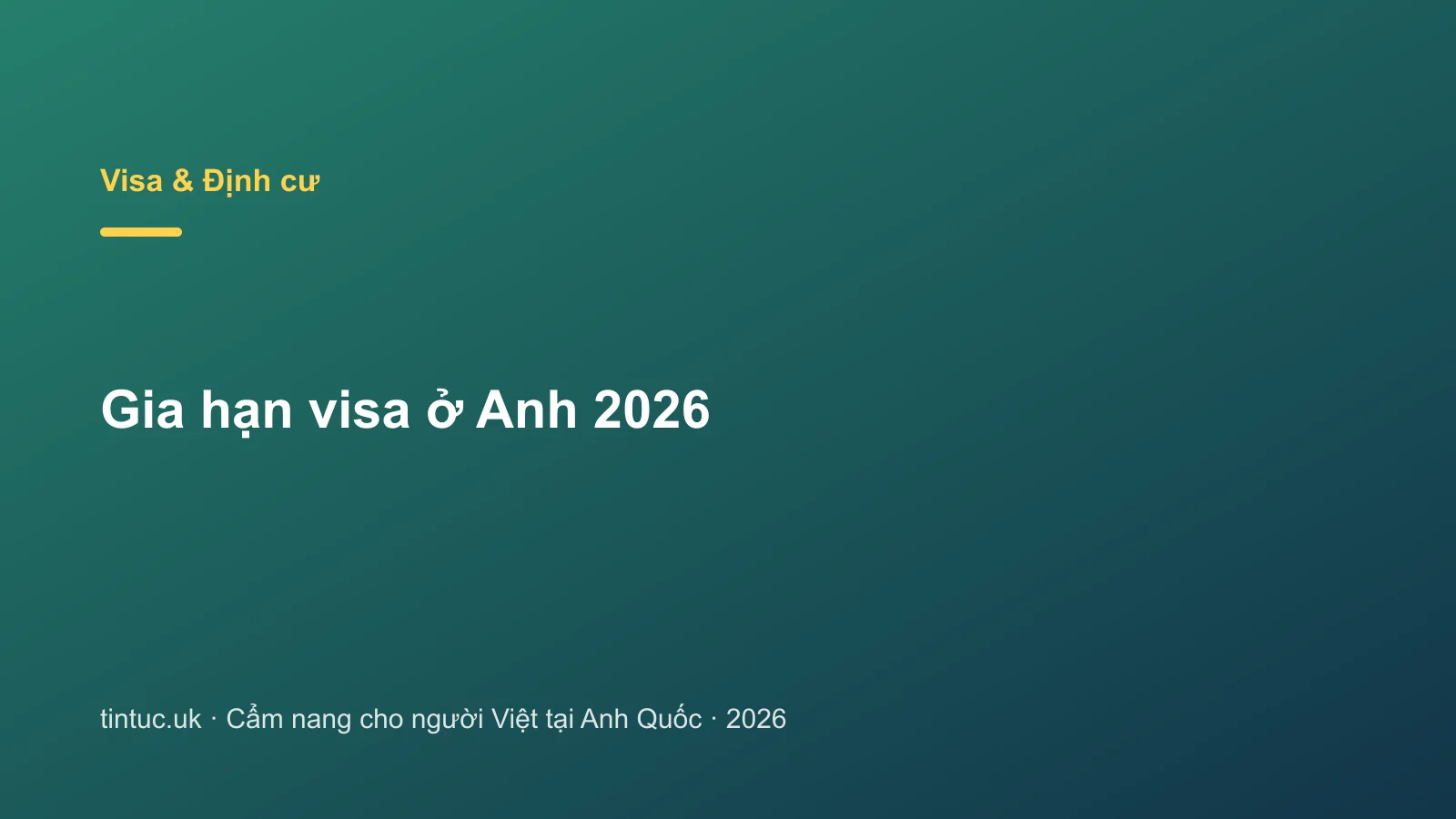 Gia hạn visa ở Anh 2026