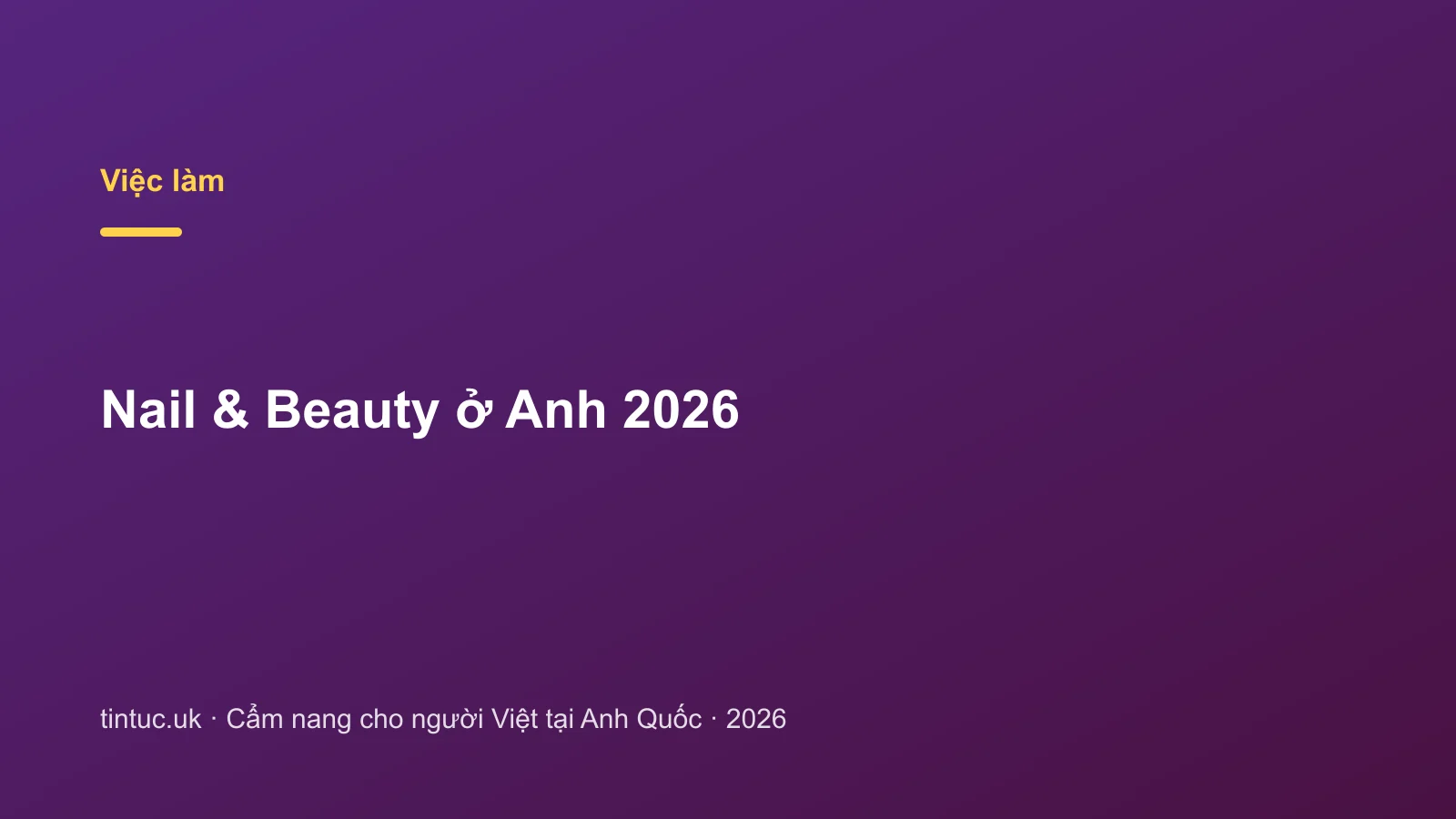 Nail & Beauty ở Anh 2026