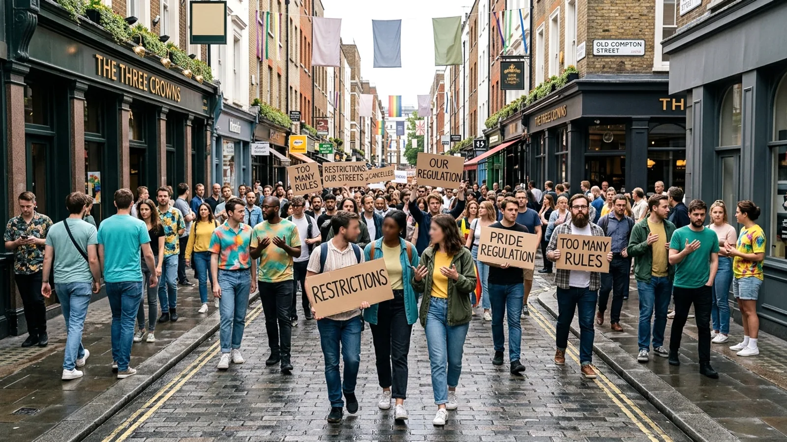 Phố Old Compton ở Soho: Lễ hội Pride "tệ nhất từ trước đến nay" do quy định siết chặt