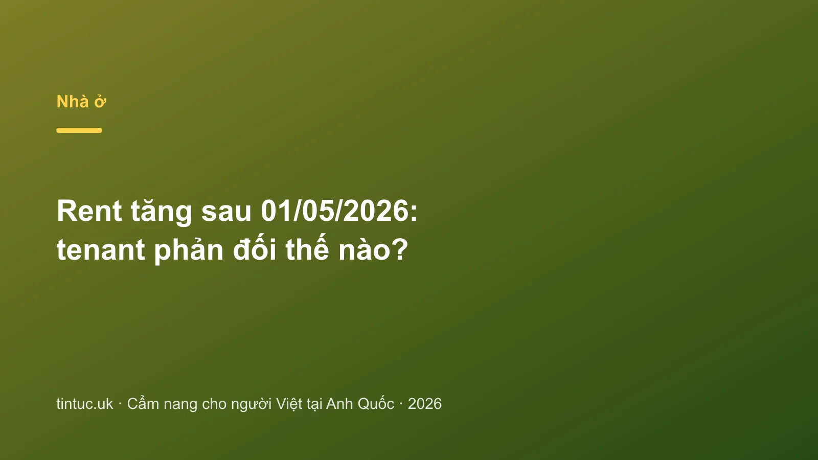 Rent tăng sau 01/05/2026: tenant phản đối thế nào?