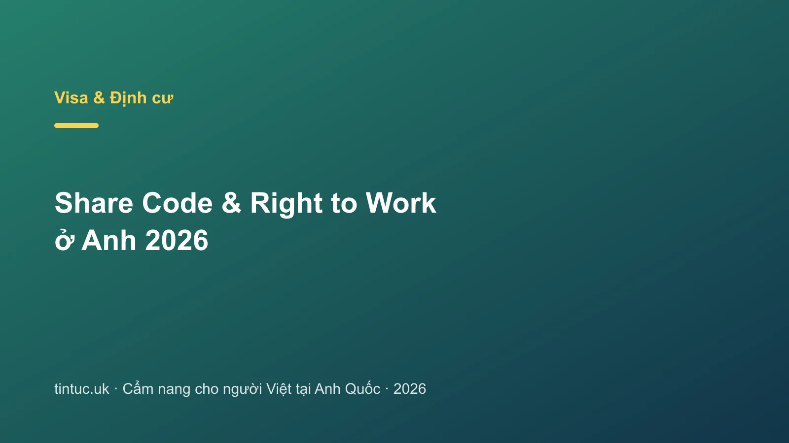 Share Code & Right to Work ở Anh 2026
