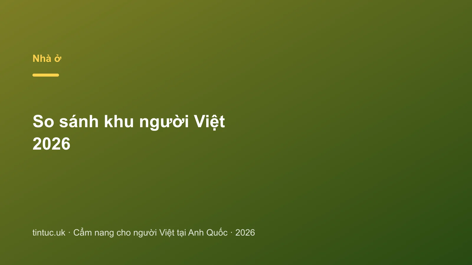 So sánh khu người Việt 2026