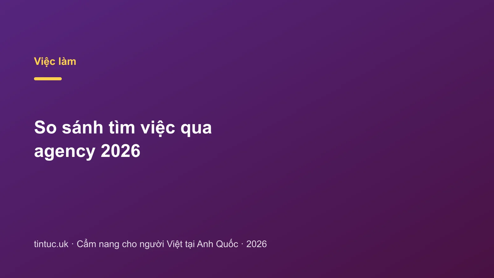 So sánh tìm việc qua agency 2026