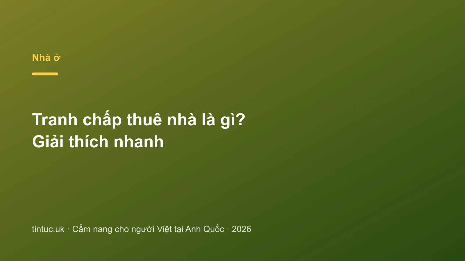 Tranh chấp thuê nhà là gì? Giải thích nhanh