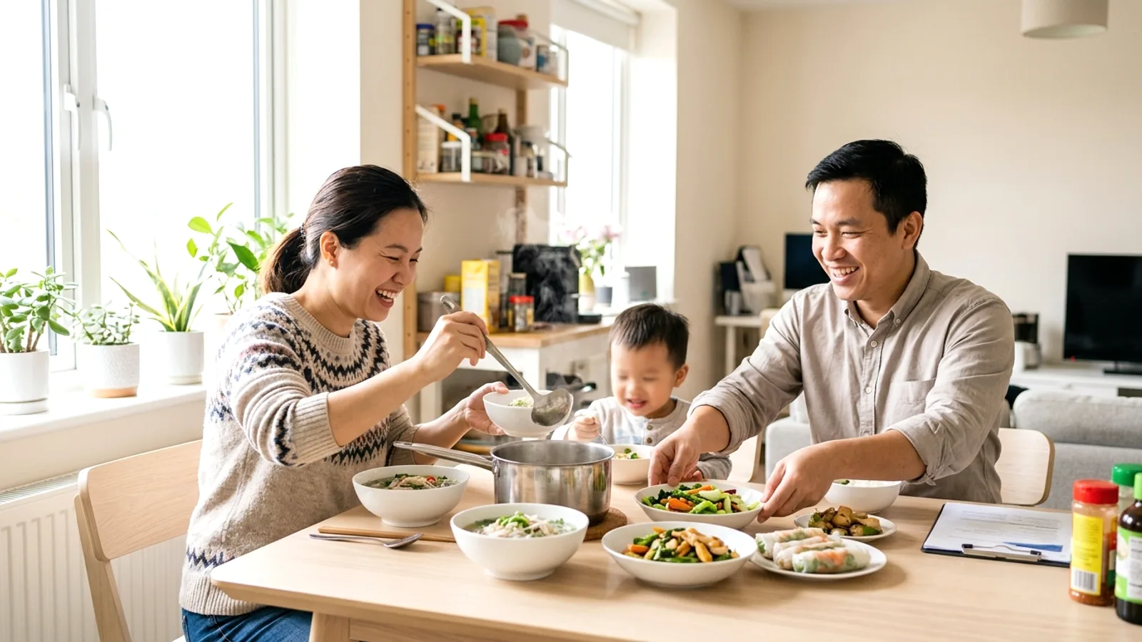 Xây dựng tổ ấm hạnh phúc xa quê hương